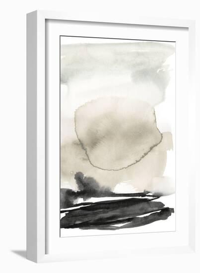 Ebony Horizon Triptych II-Jennifer Goldberger-Framed Art Print