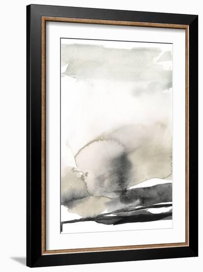 Ebony Horizon Triptych III-Jennifer Goldberger-Framed Art Print