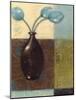 Ebony Vase with Blue Tulips II-Norman Wyatt Jr.-Mounted Art Print