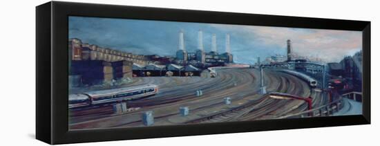 Ebury Bridge, 1998 Victoria Station-Lee Campbell-Framed Premier Image Canvas