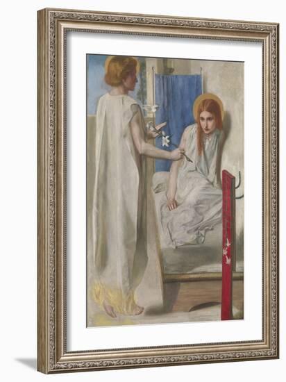 Ecce Ancilla Domini! (The Annunciation)-Dante Gabriel Rossetti-Framed Giclee Print