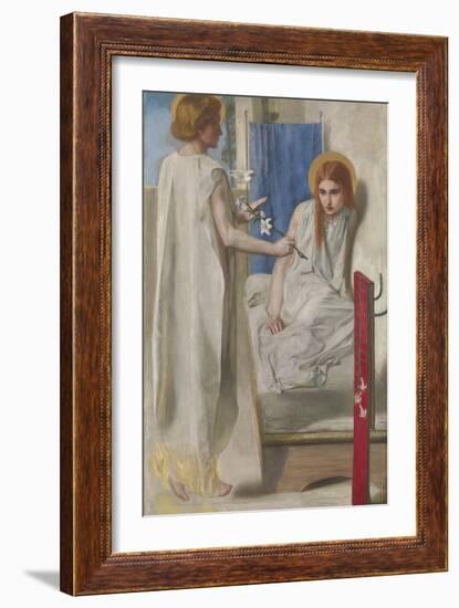 Ecce Ancilla Domini! (The Annunciation)-Dante Gabriel Rossetti-Framed Giclee Print