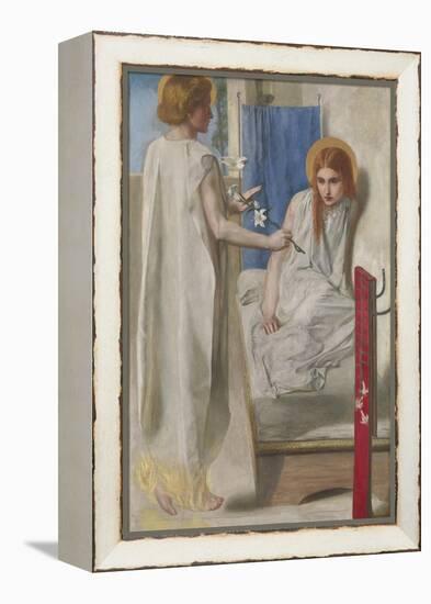 Ecce Ancilla Domini! (The Annunciation)-Dante Gabriel Rossetti-Framed Premier Image Canvas