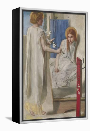 Ecce Ancilla Domini! (The Annunciation)-Dante Gabriel Rossetti-Framed Premier Image Canvas