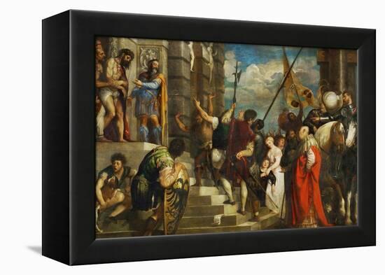 Ecce Homo, 1543-Titian (Tiziano Vecelli)-Framed Premier Image Canvas