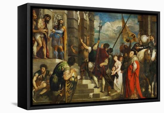 Ecce Homo, 1543-Titian (Tiziano Vecelli)-Framed Premier Image Canvas