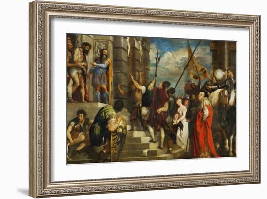 Ecce Homo, 1543-Titian (Tiziano Vecelli)-Framed Giclee Print