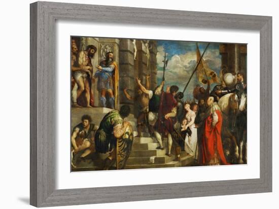 Ecce Homo, 1543-Titian (Tiziano Vecelli)-Framed Giclee Print