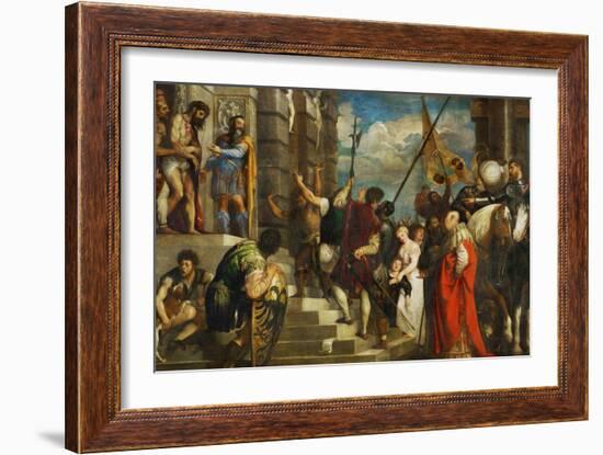 Ecce Homo, 1543-Titian (Tiziano Vecelli)-Framed Giclee Print