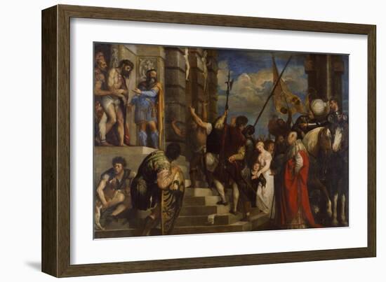 Ecce Homo, 1543-Titian (Tiziano Vecelli)-Framed Giclee Print