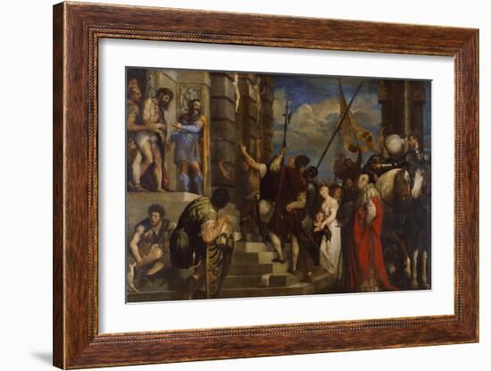 Ecce Homo, 1543-Titian (Tiziano Vecelli)-Framed Giclee Print