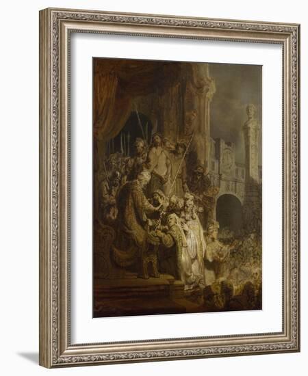 Ecce Homo, 1634-Rembrandt van Rijn-Framed Giclee Print