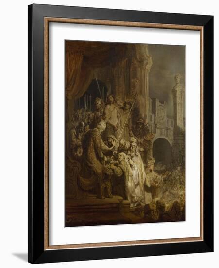 Ecce Homo, 1634-Rembrandt van Rijn-Framed Giclee Print