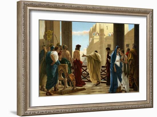 Ecce Homo, after painting by Antonio Ciseri -Bible-Antonio Ciseri-Framed Giclee Print