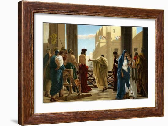 Ecce Homo, after painting by Antonio Ciseri -Bible-Antonio Ciseri-Framed Giclee Print