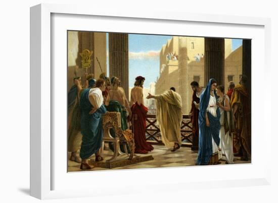 Ecce Homo, after painting by Antonio Ciseri -Bible-Antonio Ciseri-Framed Giclee Print