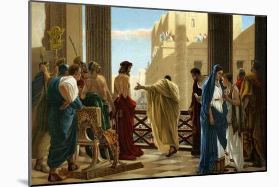 Ecce Homo, after painting by Antonio Ciseri -Bible-Antonio Ciseri-Mounted Giclee Print