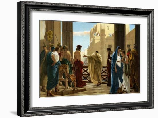 Ecce Homo, after painting by Antonio Ciseri -Bible-Antonio Ciseri-Framed Giclee Print