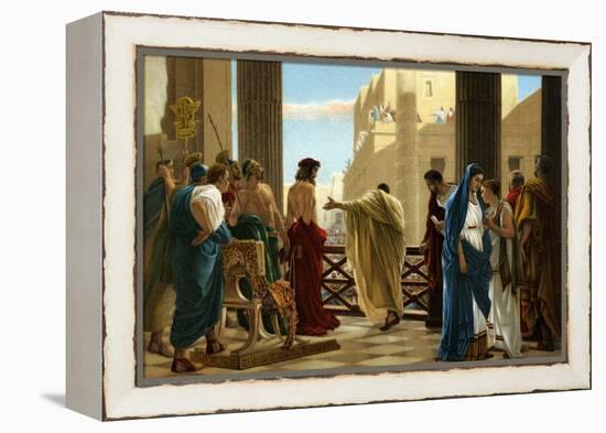 Ecce Homo, after painting by Antonio Ciseri -Bible-Antonio Ciseri-Framed Premier Image Canvas