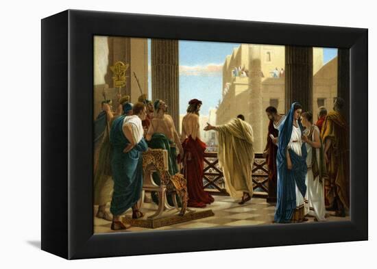 Ecce Homo, after painting by Antonio Ciseri -Bible-Antonio Ciseri-Framed Premier Image Canvas