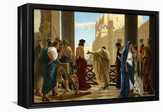 Ecce Homo, after painting by Antonio Ciseri -Bible-Antonio Ciseri-Framed Premier Image Canvas