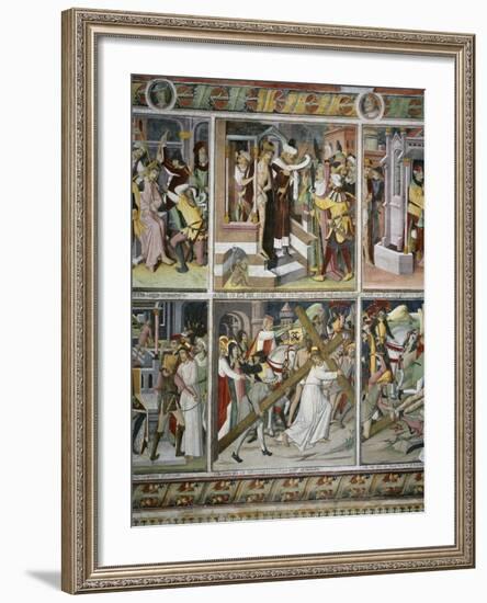 Ecce Homo and Jesus Carrying Cross-Giovanni Canavesio-Framed Giclee Print