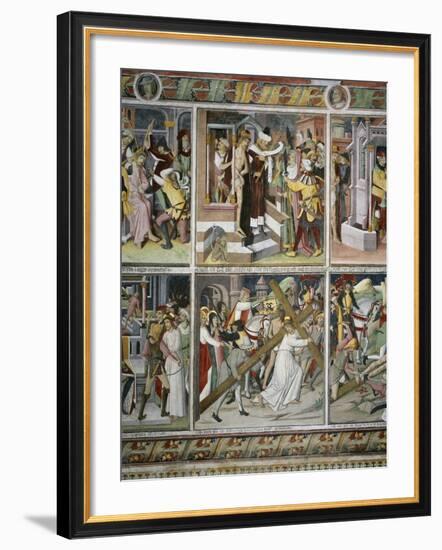 Ecce Homo and Jesus Carrying Cross-Giovanni Canavesio-Framed Giclee Print