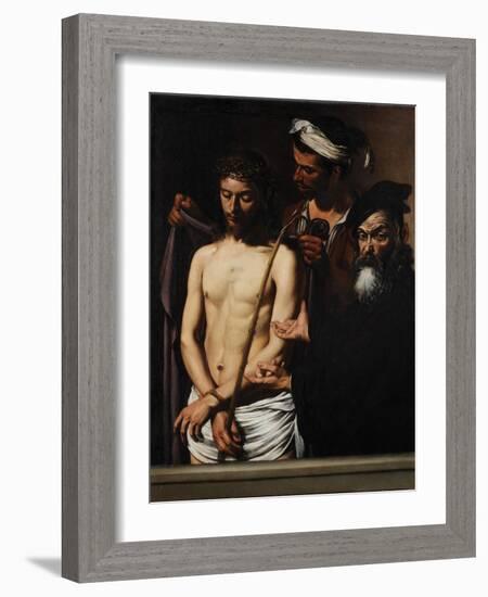 Ecce Homo, C. 1605-Caravaggio-Framed Giclee Print