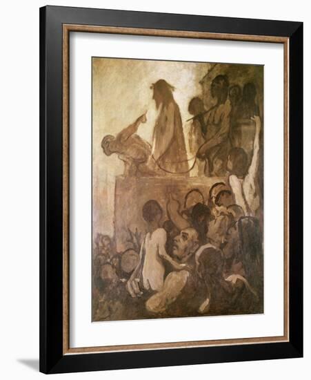 Ecce Homo, circa 1848-52-Honore Daumier-Framed Giclee Print