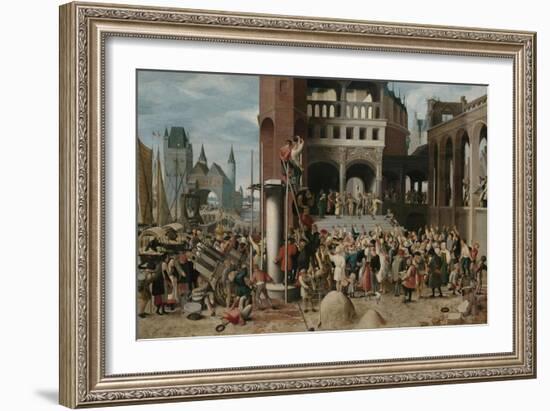 Ecce Homo Pilate Shows Christ to the People-Brunswijkse Monogrammist-Framed Art Print