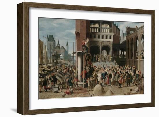 Ecce Homo Pilate Shows Christ to the People-Brunswijkse Monogrammist-Framed Art Print