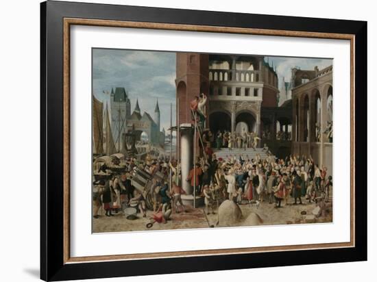 Ecce Homo Pilate Shows Christ to the People-Brunswijkse Monogrammist-Framed Art Print