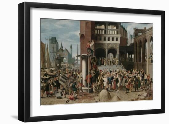 Ecce Homo Pilate Shows Christ to the People-Brunswijkse Monogrammist-Framed Art Print