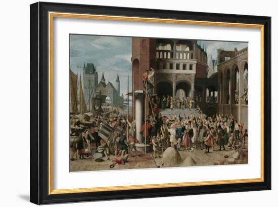 Ecce Homo Pilate Shows Christ to the People-Brunswijkse Monogrammist-Framed Art Print