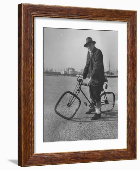 Eccentric Square-Wheeled Bicycle-Wallace Kirkland-Framed Photographic Print