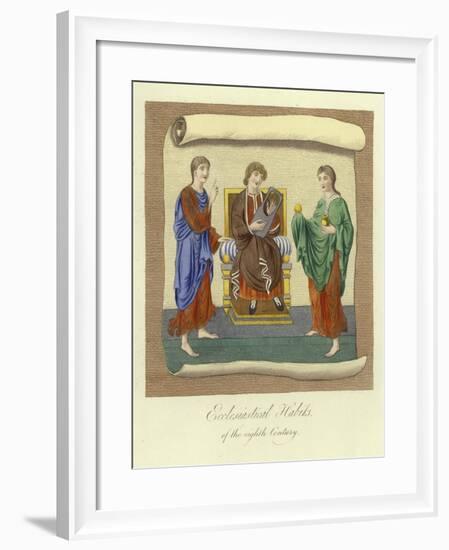 Ecclesiastical Habits of the 8th Century-null-Framed Giclee Print