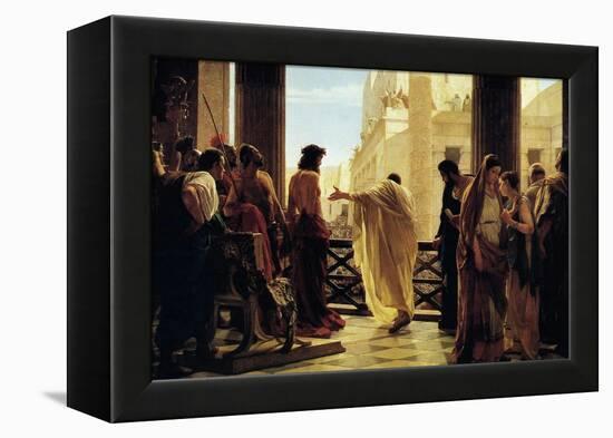 Ecco Homo-Antonio Ciseri-Framed Stretched Canvas