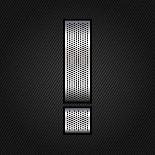 Letter Metal Chrome Ribbon - Mathematical Signs-Ecelop-Stretched Canvas