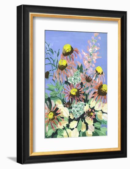 Echinacea Blue Sky-Ania Zwara-Framed Photographic Print