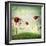 Echinacea Flowers in Fantasy Landscape-Melpomene-Framed Photographic Print