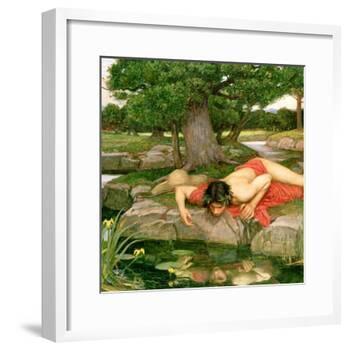 Echo and Narcissus, 1903 (Detail)-John William Waterhouse-Framed Giclee Print