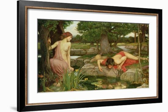 Echo and Narcissus, 1903-John William Waterhouse-Framed Giclee Print