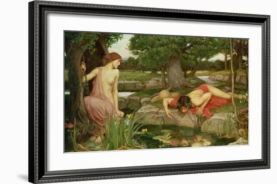 Echo and Narcissus, 1903-John William Waterhouse-Framed Giclee Print