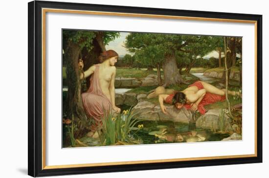 Echo and Narcissus, 1903-John William Waterhouse-Framed Giclee Print