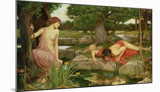 Echo and Narcissus, 1903-John William Waterhouse-Mounted Giclee Print