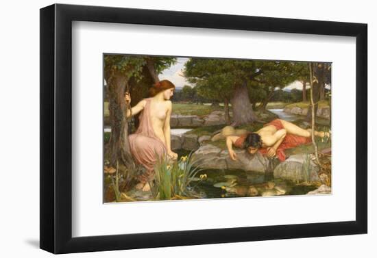Echo and Narcissus, 1903-J^W^ Waterhouse-Framed Art Print