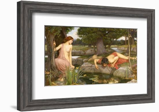 Echo and Narcissus, 1903-J^W^ Waterhouse-Framed Art Print