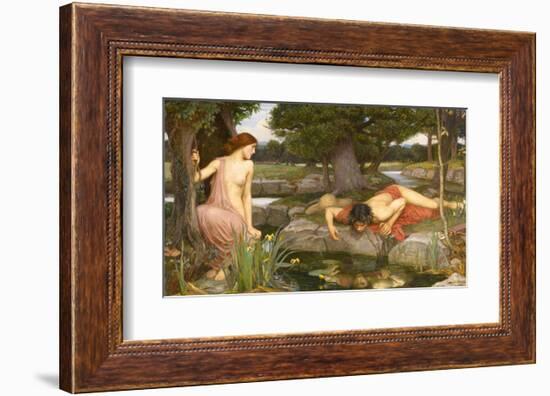 Echo and Narcissus, 1903-J^W^ Waterhouse-Framed Art Print
