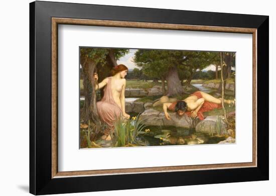 Echo and Narcissus, 1903-J^W^ Waterhouse-Framed Art Print