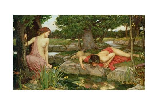 Echo And Narcissus 1903 Giclee Print John William Waterhouse